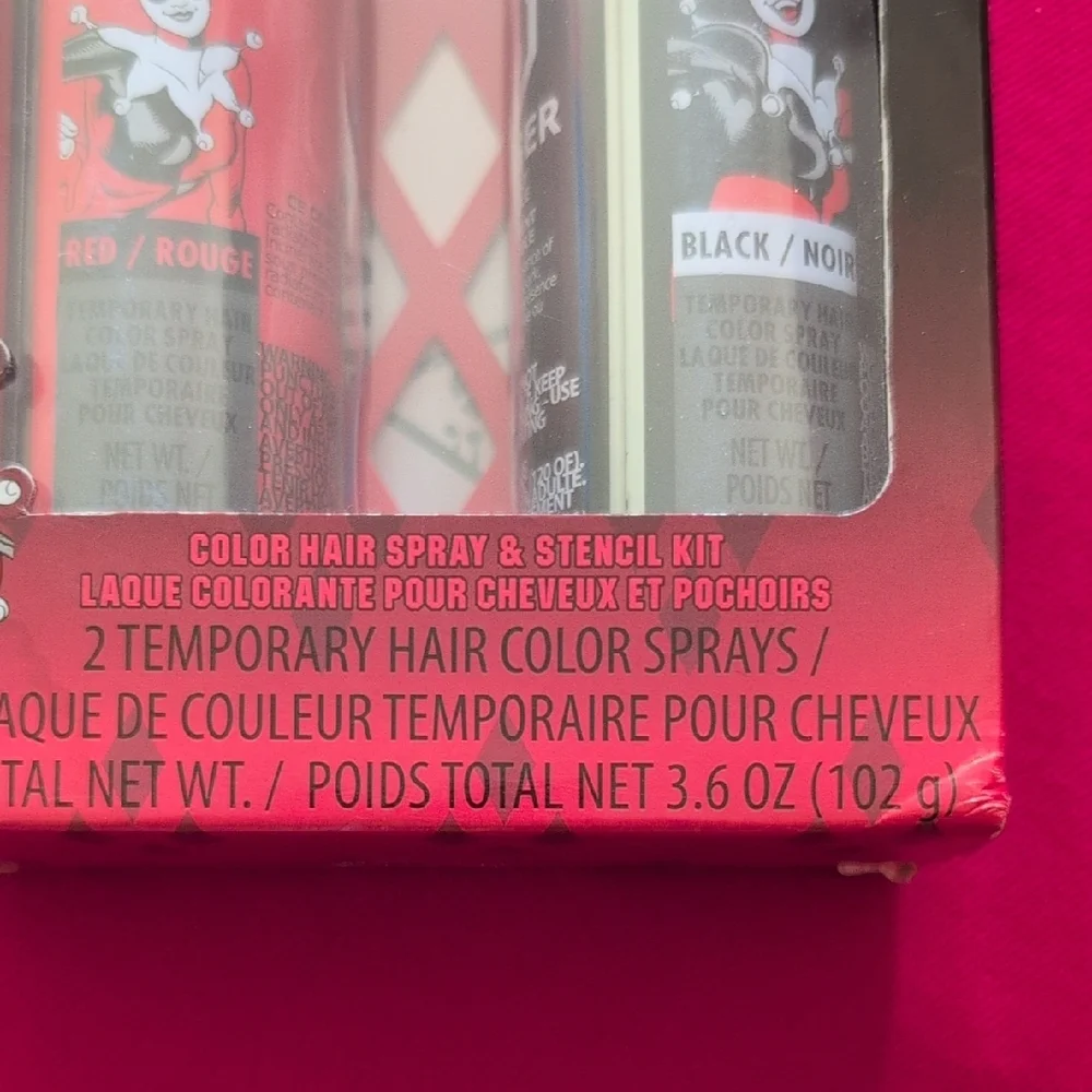 Harley Quinn Color Hair Spray & Stencil Kit